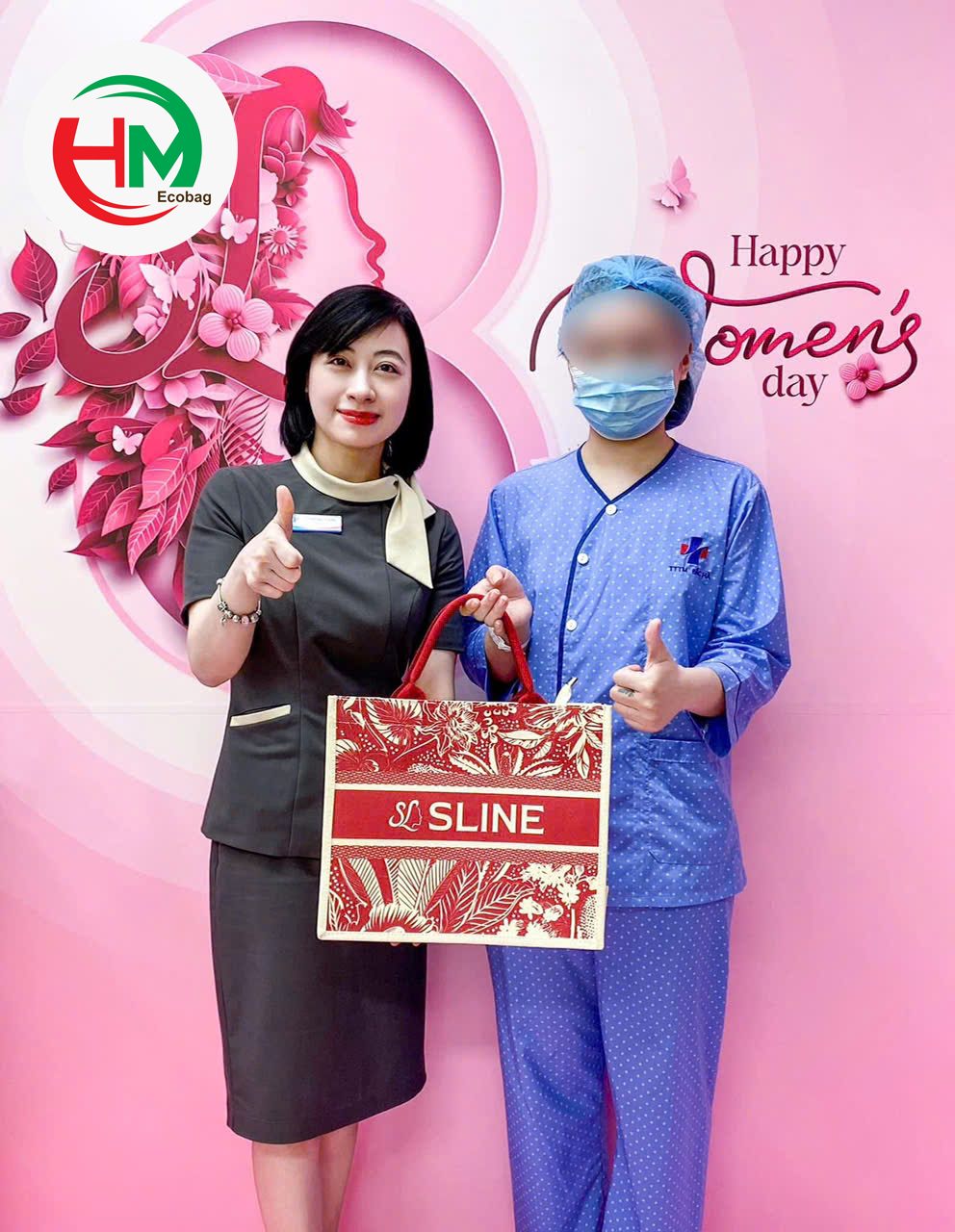 feed back thực tế từ khách hàng về túi vải linen TMV sline