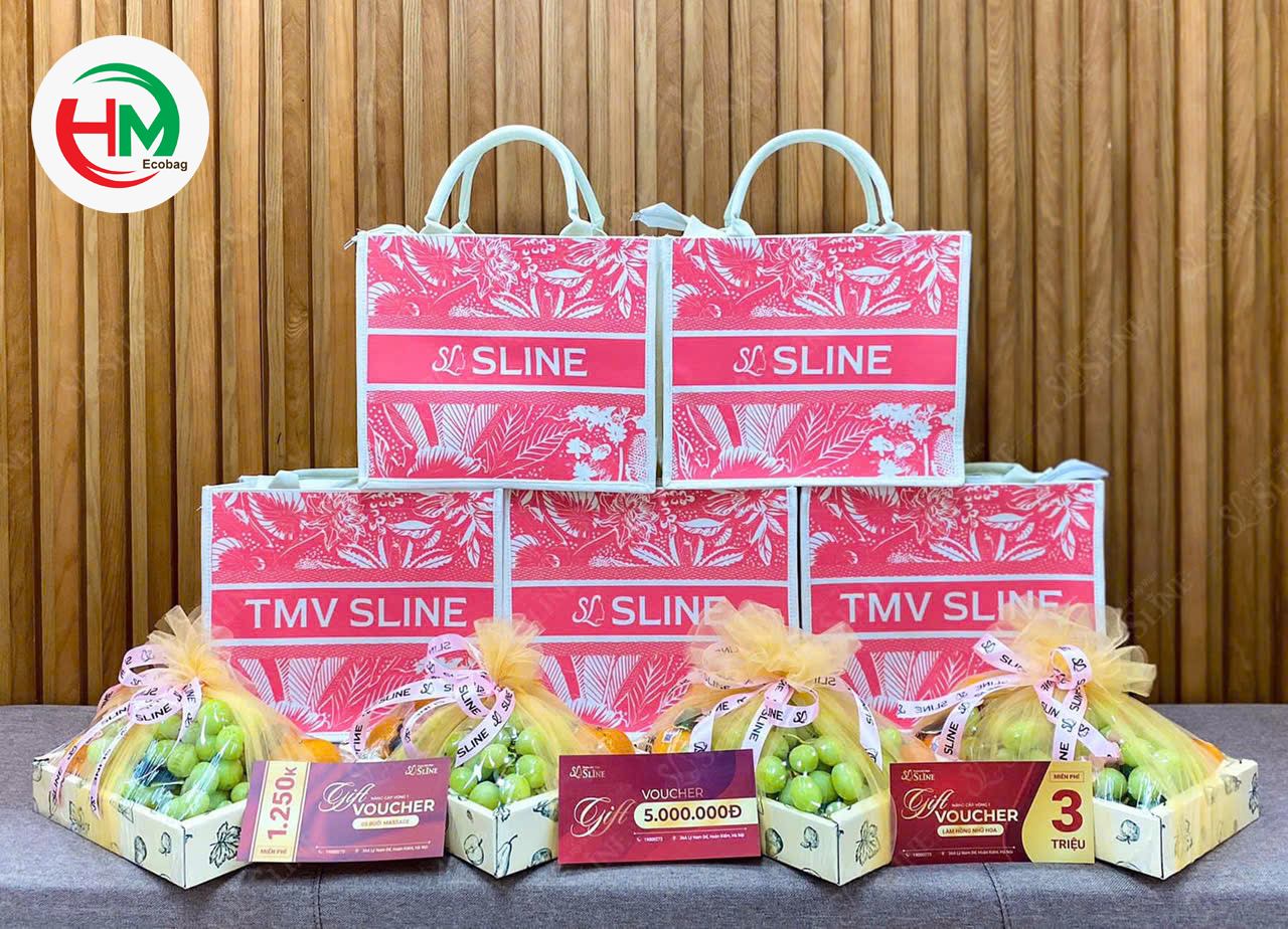 Túi vải linen TMV Sline quà tặng tri ân khách hàng
