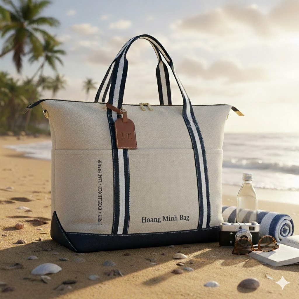 Túi canvas có khóa kéo dành cho buổi team buiding