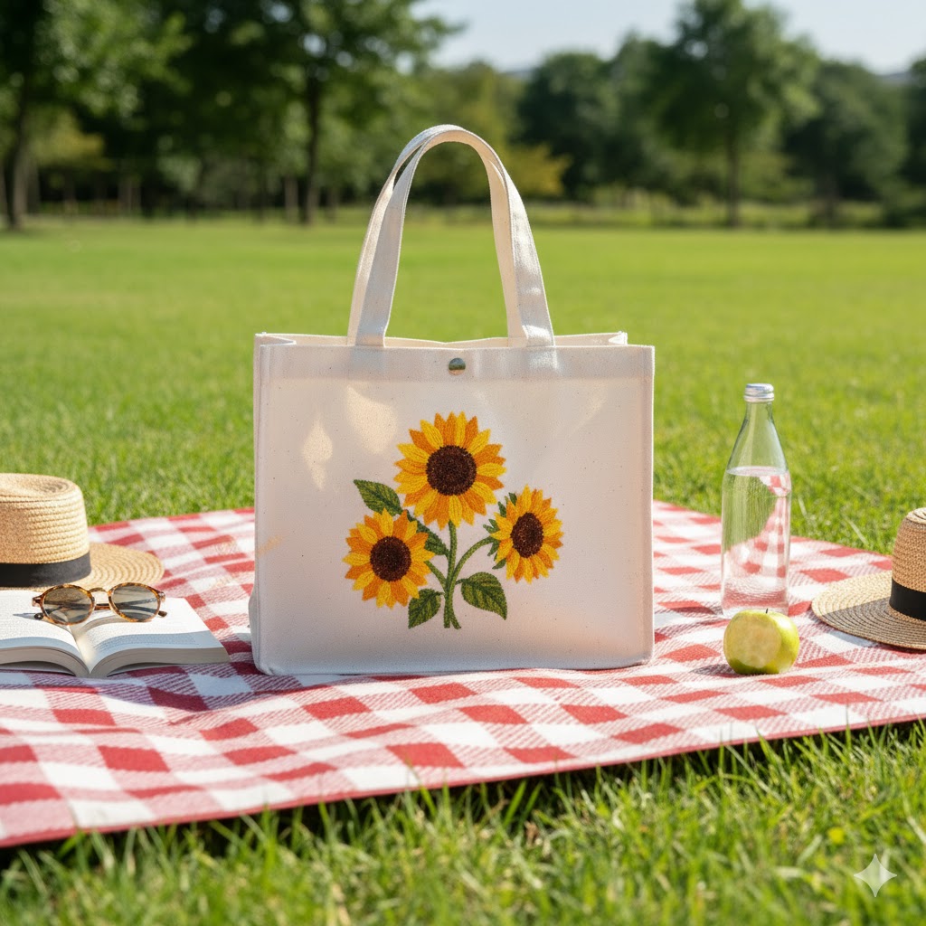 Túi canvas dáng hộp sản xuất tại xưởng Túi Vải Hoàng Minh