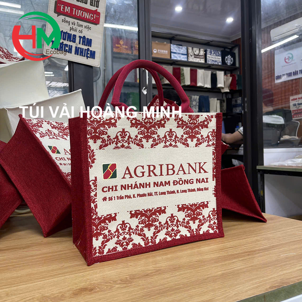 túi vải in logo được sản xuất bởi xưởng túi vải hoàng minh