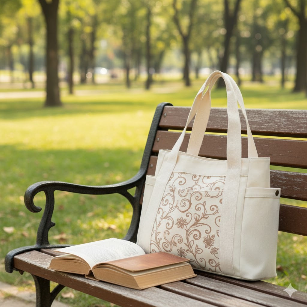 Túi canvas form hộp mang phong cách hàn quốc