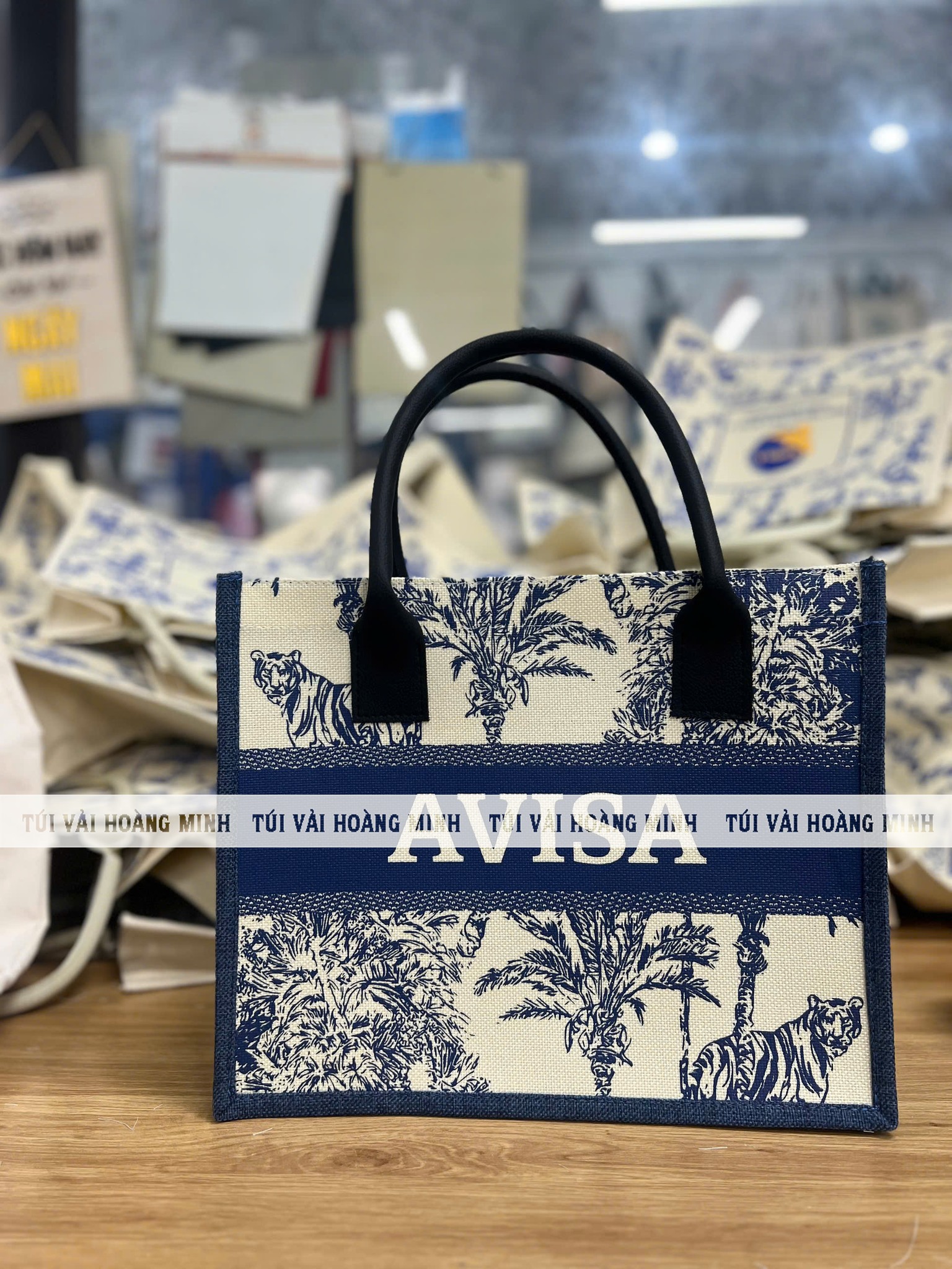 Túi vải linen in logo avisa giúp marketing cho thương hiệu