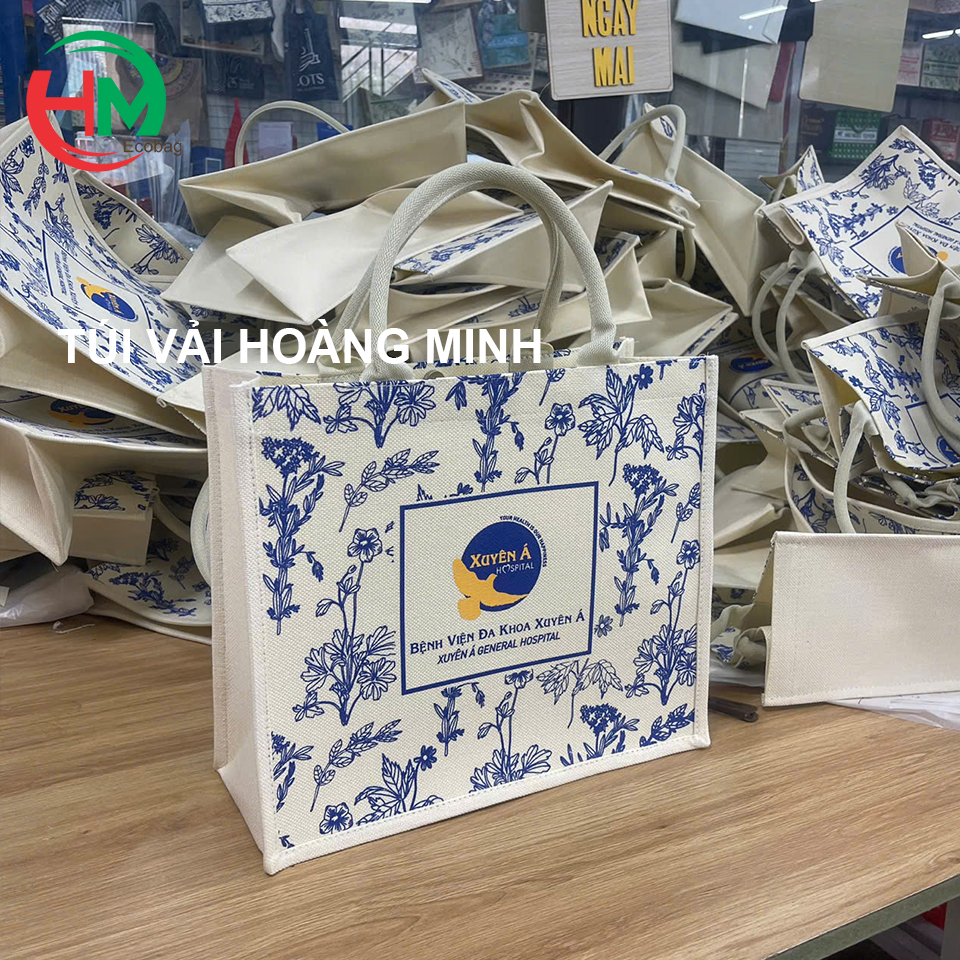 Túi vải in logo bệnh viện xuyên á
