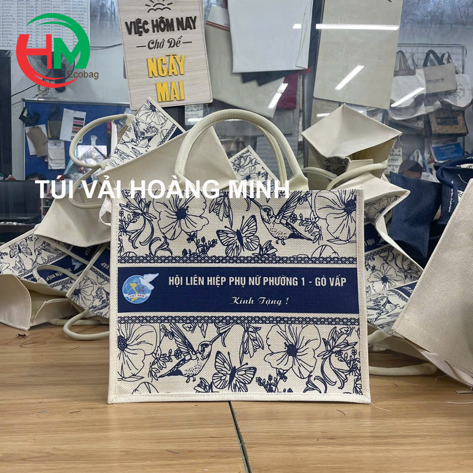 Túi vải linen quà tặng của Hội liên hiệp phường 1 - Gò Vấp