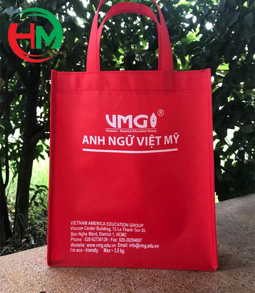 mẫu túi vải không dệt quà tặng sản xuất tại xưởng Túi Vải Hoàng Minh