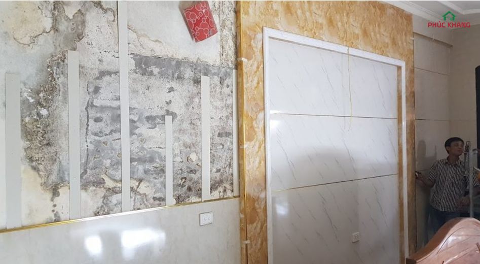 tam op tuong pvc van da chong am moc hieu qua