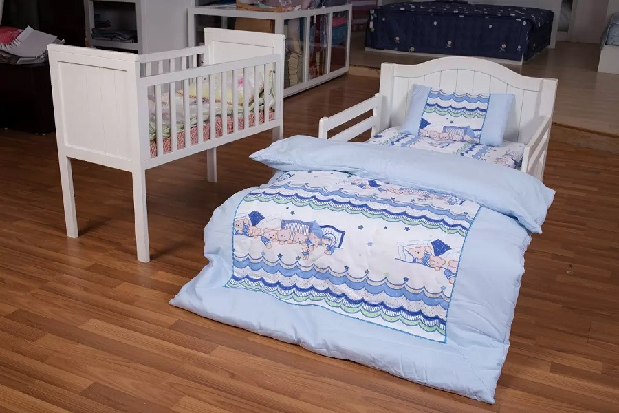 Bộ chăn ga gối đệm Baby – Teddy Xanh