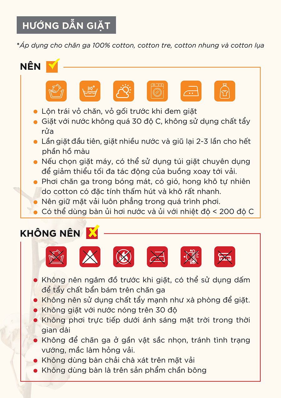 Hướng dẫn giặt vải cotton