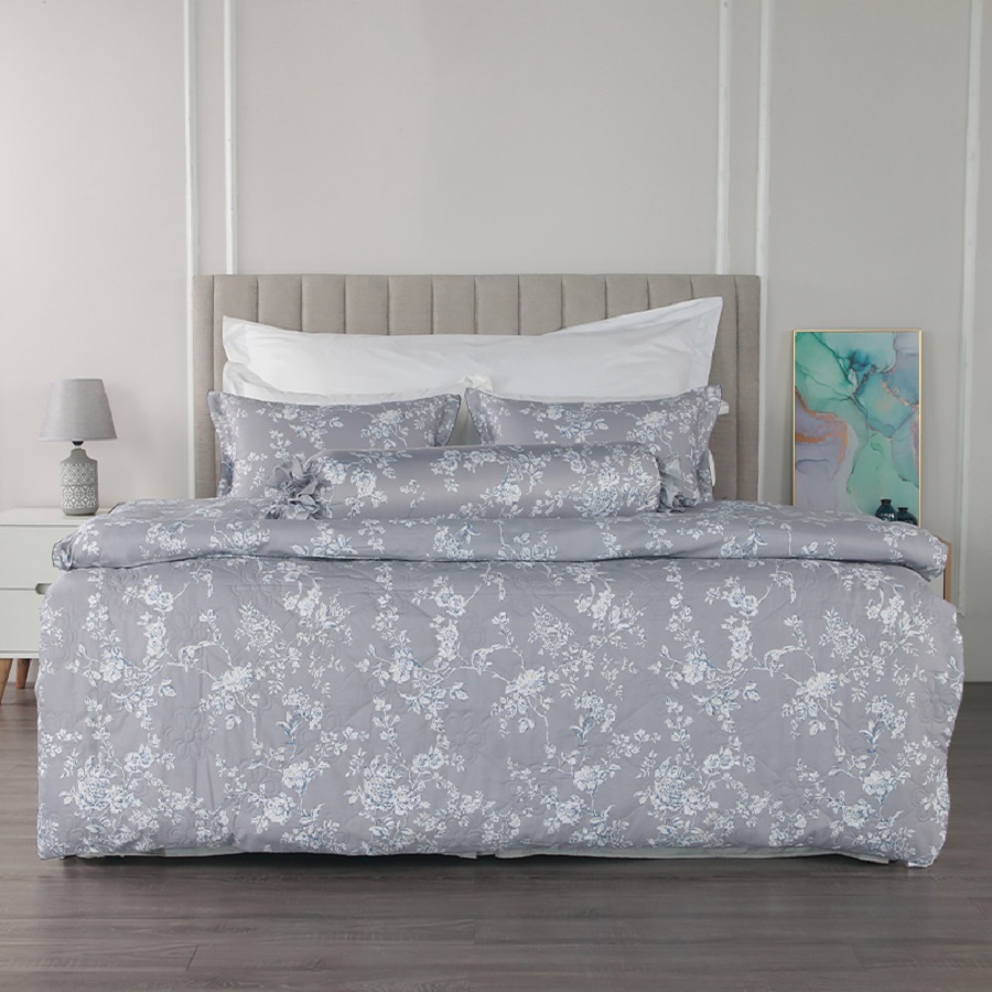 Bộ chần phủ Bellis B07 họa tiết hoa lá sang trọng