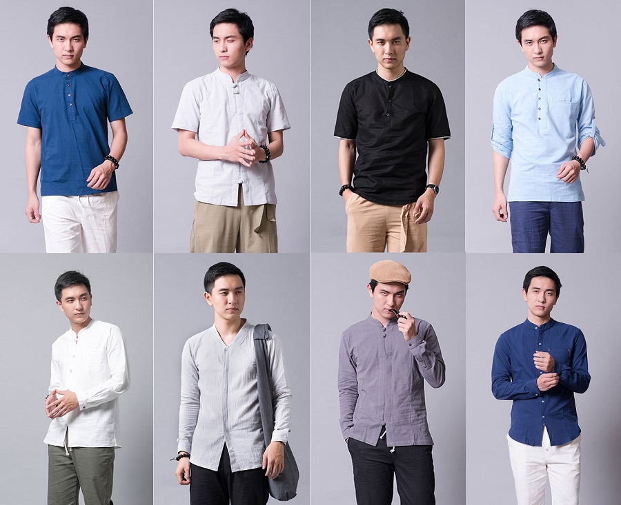 Trang phục từ vải đũi rất phổ biến