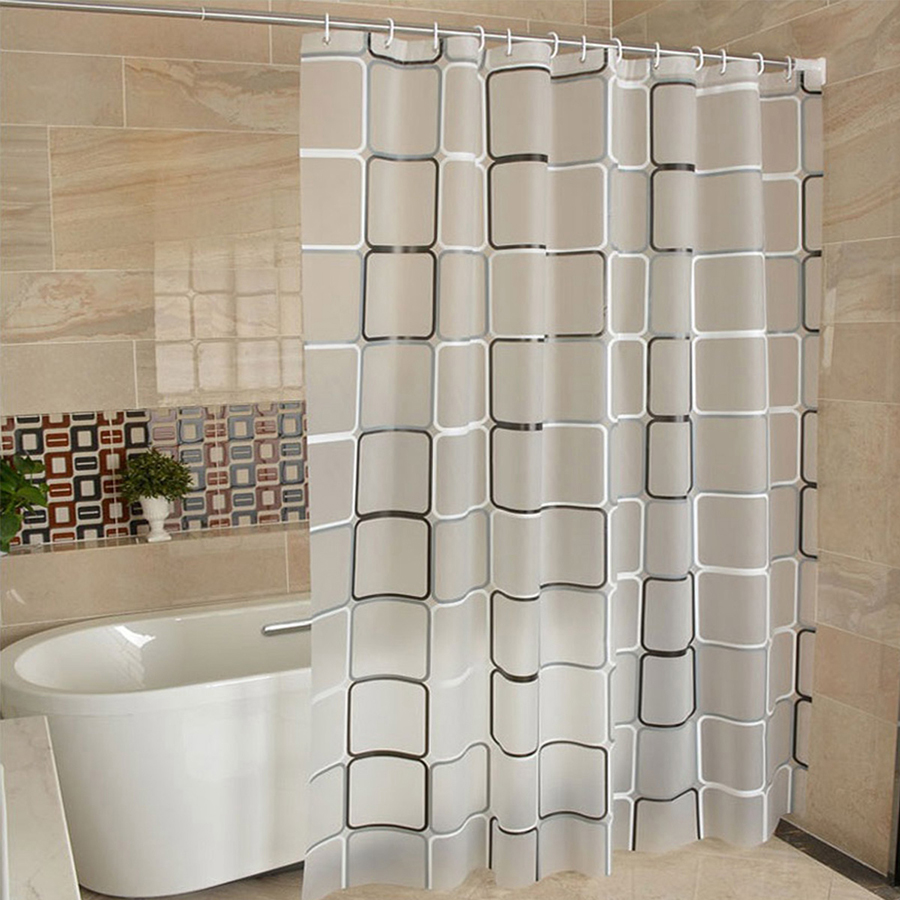 Rèm từ vải nylon thường được sử dụng trong nhà tắm