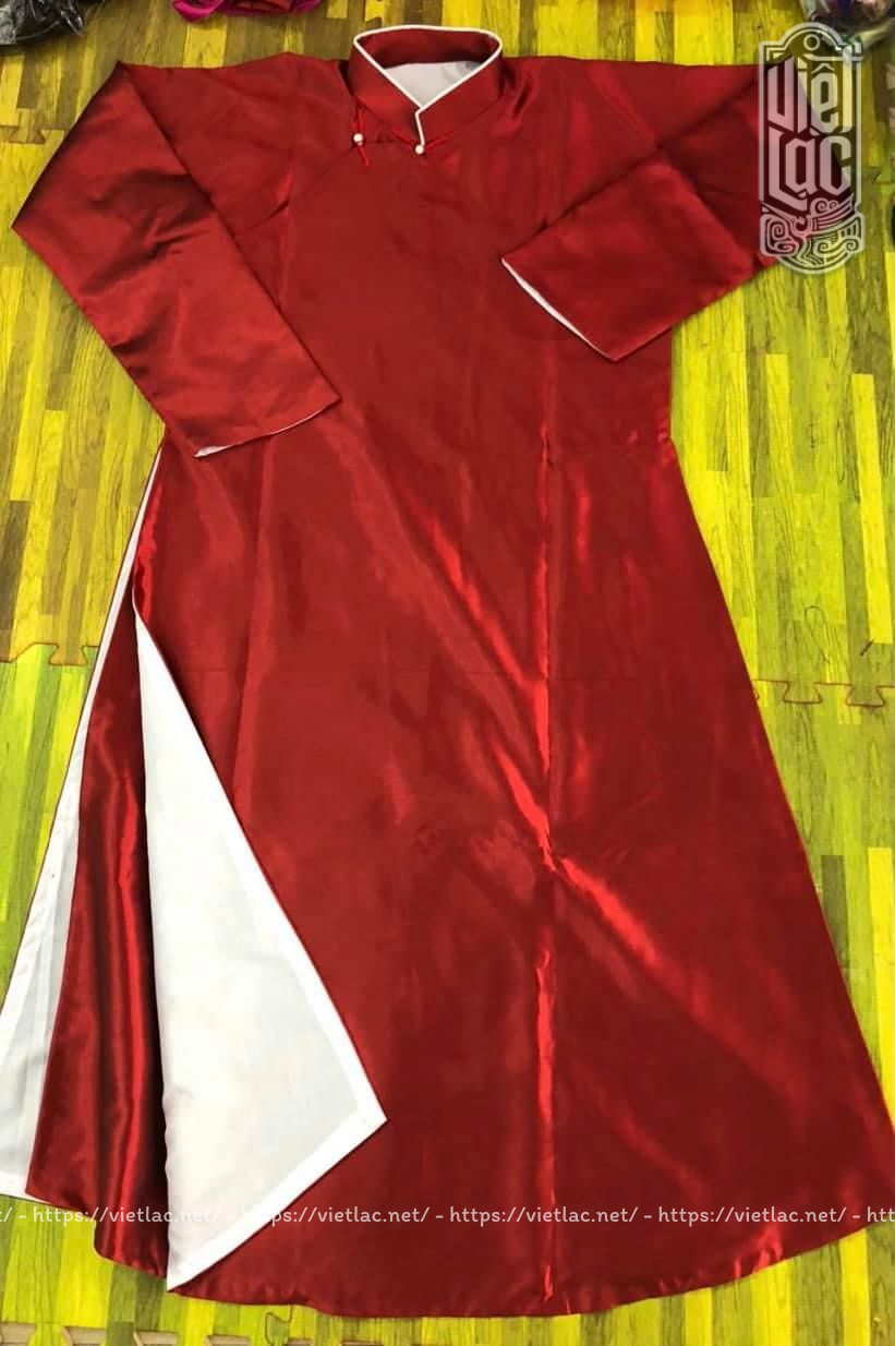 Áo lễ vải taffeta màu đỏ