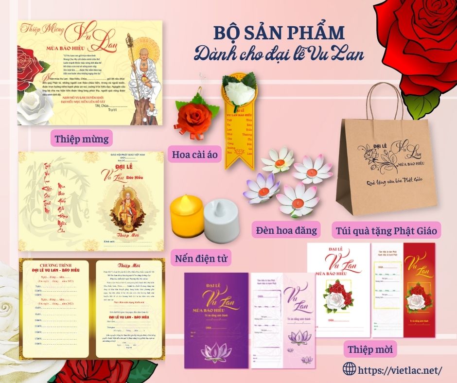 Bộ sản phẩm dành cho đại lễ Vu Lan