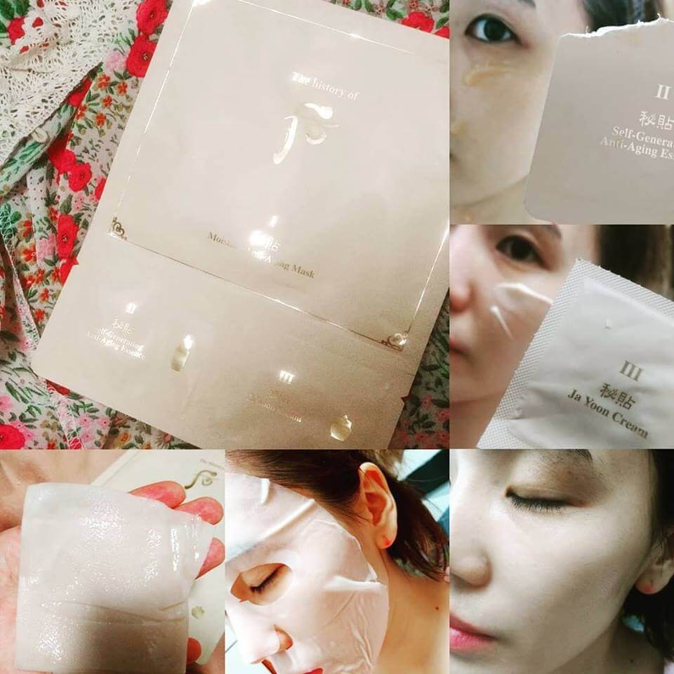 Trải nghiệm đúng cách cùng mặt nạ Whoo Moisture Anti Aging Mask