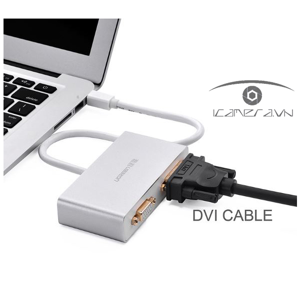 Cáp chuyển 3 in 1 Mini Displayport to HDMI, VGA, DVI Ugreen 10438 