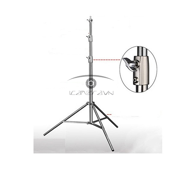 Chân đèn studio inox 2.8m