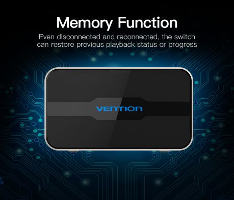 Thiết bị gộp HDMI Switcher 3 in - 1 out Vention VAA-S20