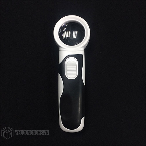 Kính lúp cầm tay 2 đèn led cỡ nhỏ