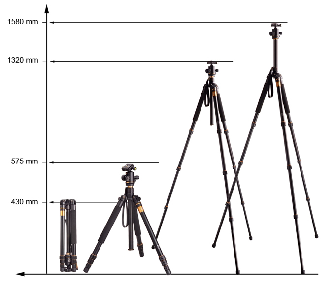 Chân máy ảnh Beike QZSD Q999H
