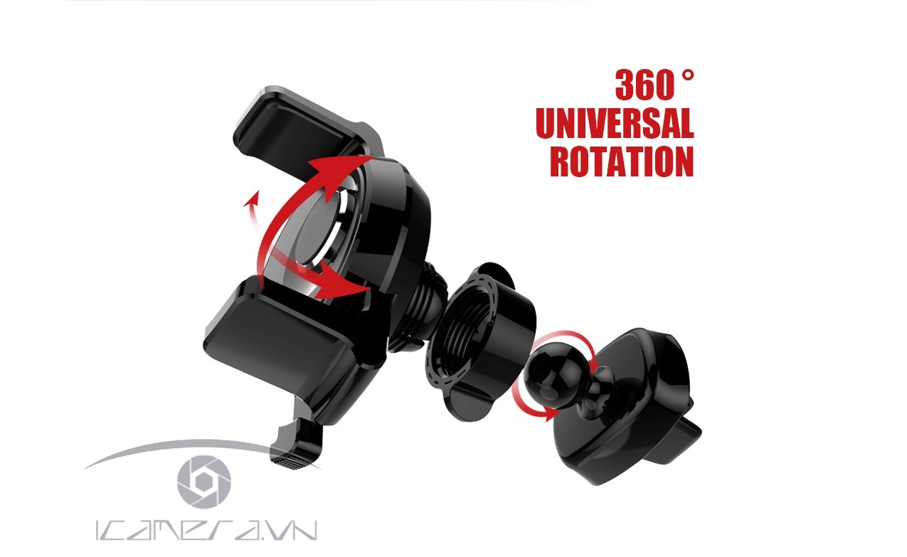 Giá đỡ điện thoại gắn khe gió điều hòa trên ô tô Joyroom JR-ZS127