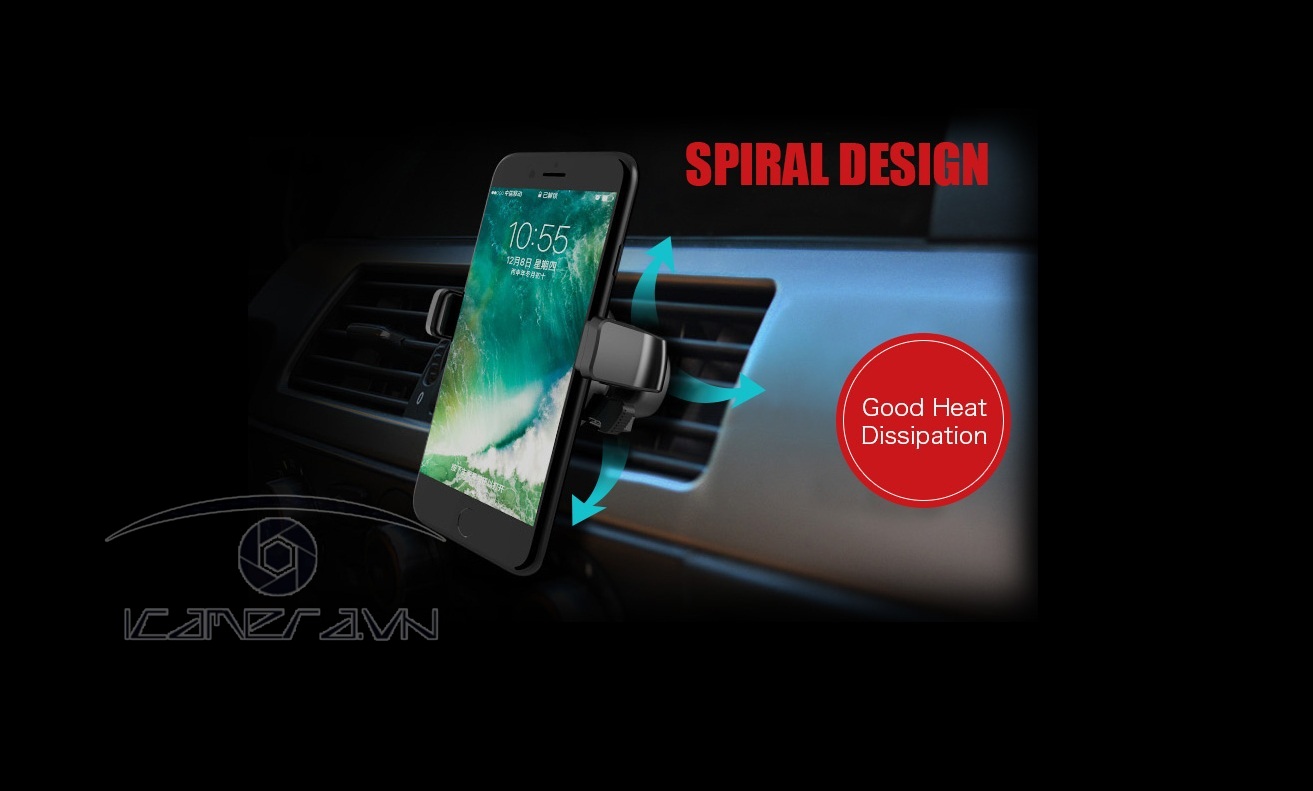 Giá đỡ điện thoại gắn khe gió điều hòa trên ô tô Joyroom JR-ZS127