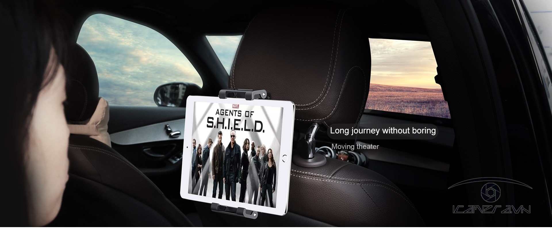 Giá đỡ iPad, điện thoại gắn ghế sau xe hơi Joyroom JR-ZS158