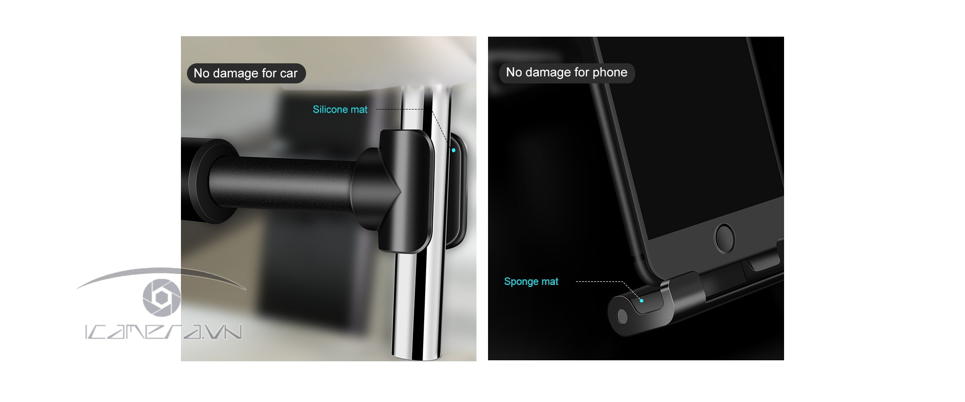 Giá đỡ iPad, điện thoại gắn ghế sau xe hơi Joyroom JR-ZS158