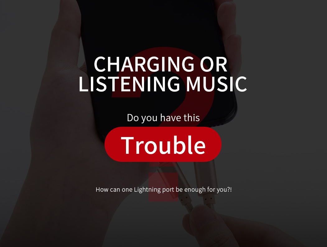 Cáp chuyển đổi lightning ra cổng sạc và giắc tai nghe 3.5mm - 2in1 adapter Joyroom S-M362