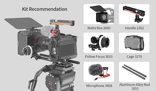 SmallRig Universal LWS Baseplate with Dual 15mm Rod Clamp 3357