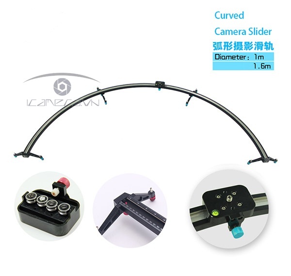 Slider Camera YCS6004 dạng cong - thanh ray hỗ trợ quay phim giá rẻ