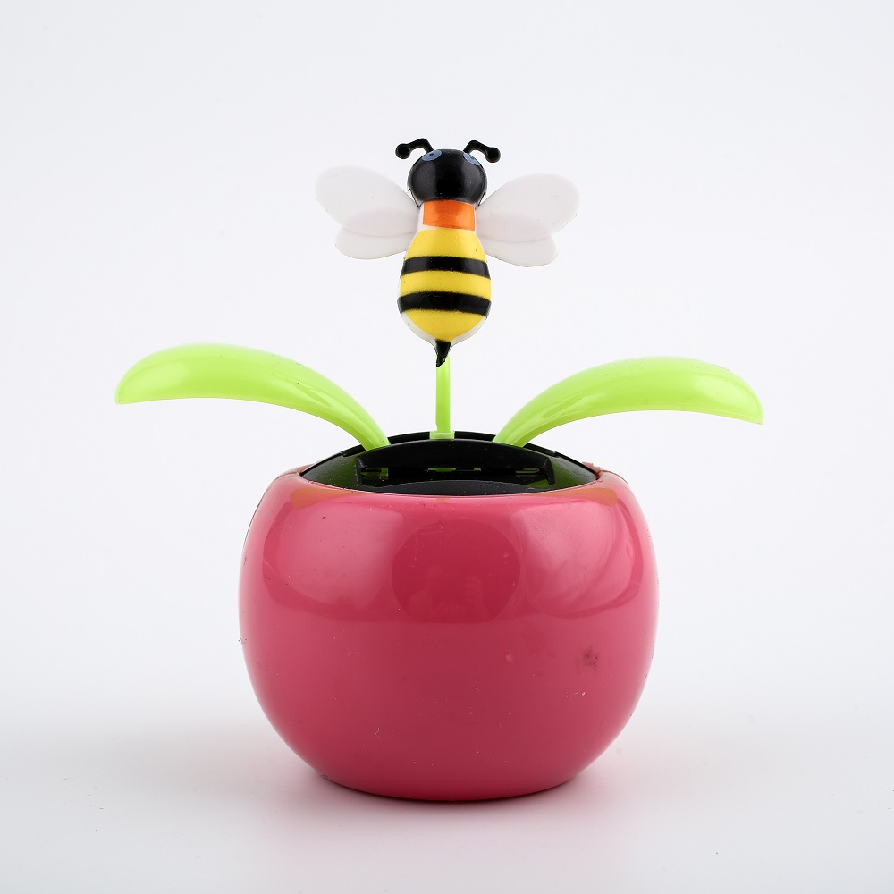 Lọ hoa năng lượng mặt trời trang trí bàn học, taplo xe hơi H-001