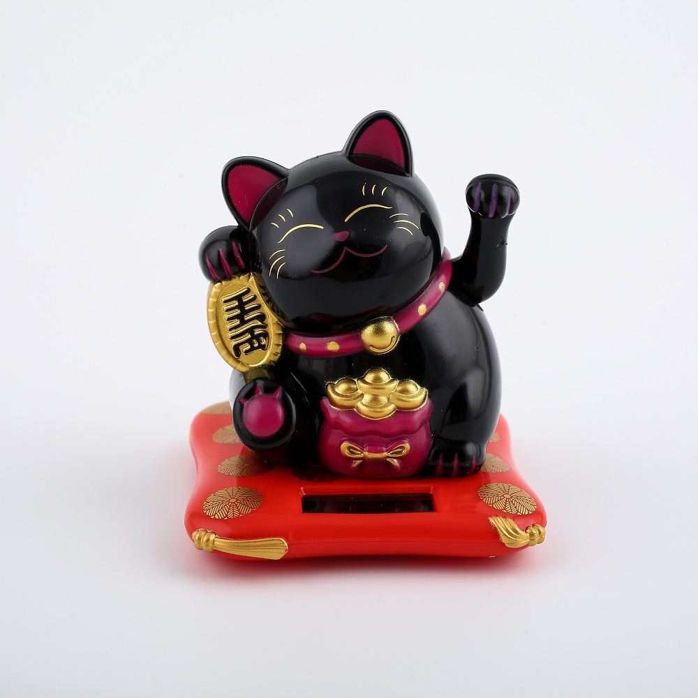 Mèo thần tài may mắn trang trí bàn làm việc, xe hơi M-001
