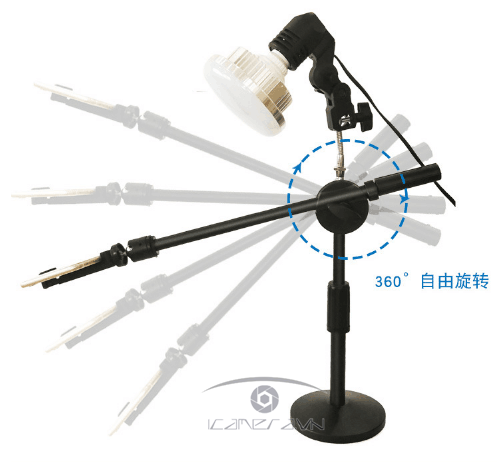 Bộ đèn led MK-65W quay chụp sản phẩm kèm giá đỡ điện thoại