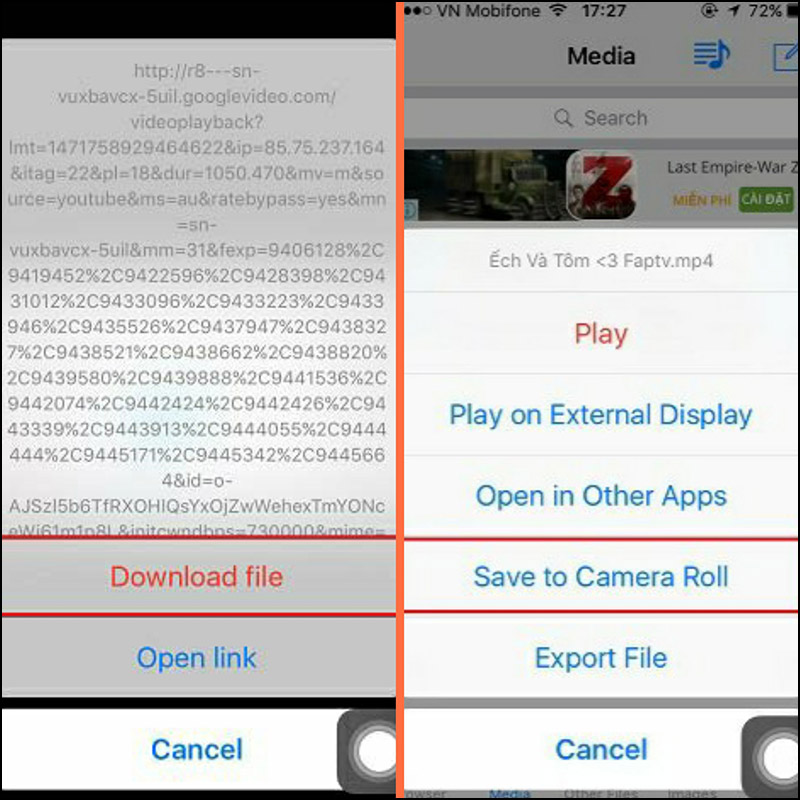 Cách lưu video Youtube về điện thoại