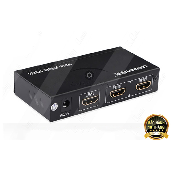 Bộ chia HDMI 1 ra 2 Ugreen UG- 40201 FullHD@60Hz