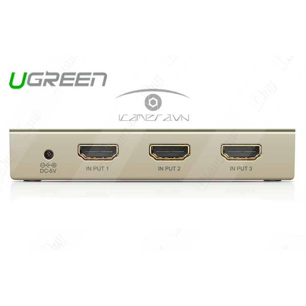 Bộ chia HDMI 3 in 1 out Ugreen UG-40278 có điều khiển hỗ trợ 4K*2K