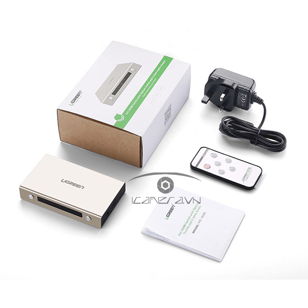 Bộ gộp HDMI 3 vào 1 ra chính hãng Ugreen 40369