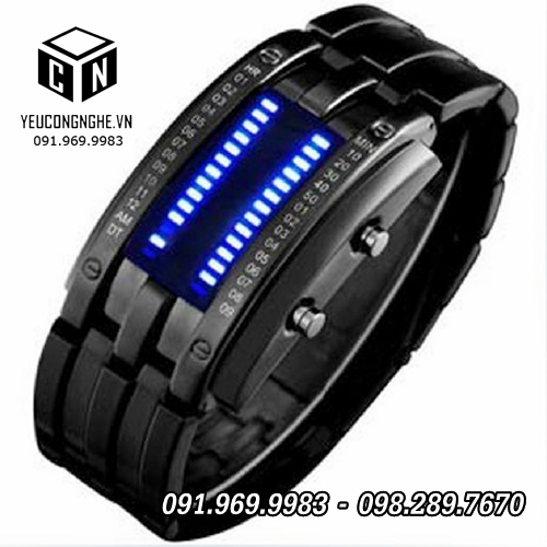 Đồng hồ đeo tay Led Iron dạng vạch cá tính độc đáo Đồng hồ đeo tay Led Iron dạng vạch cá tính độc đáo