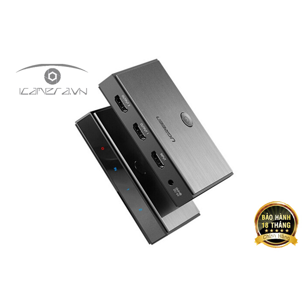 Bộ chia tín hiệu HDMI 2.0 1 ra 2 Ugreen 50707 hỗ trợ 4K2K@60Hz