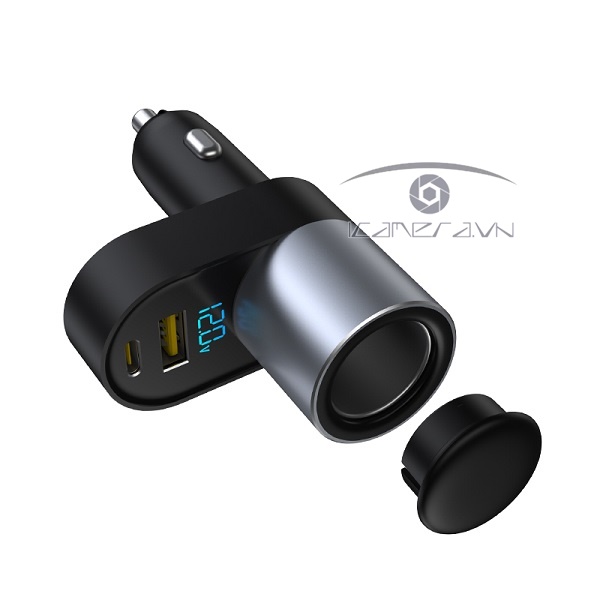 PISEN Quick Car 2-in-1 (Cigar, USB & Type-C) 27W