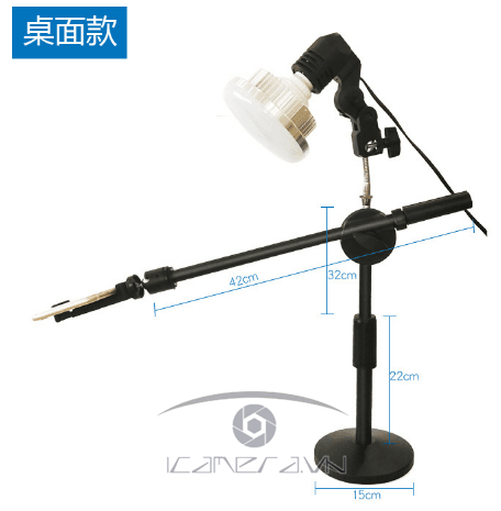 Bộ đèn led MK-65W quay chụp sản phẩm kèm giá đỡ điện thoại