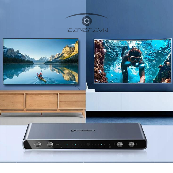 Bộ gộp,chia tín hiệu HDMI 2.0 Matrix 4 vào 2 ra Ugreen 70435