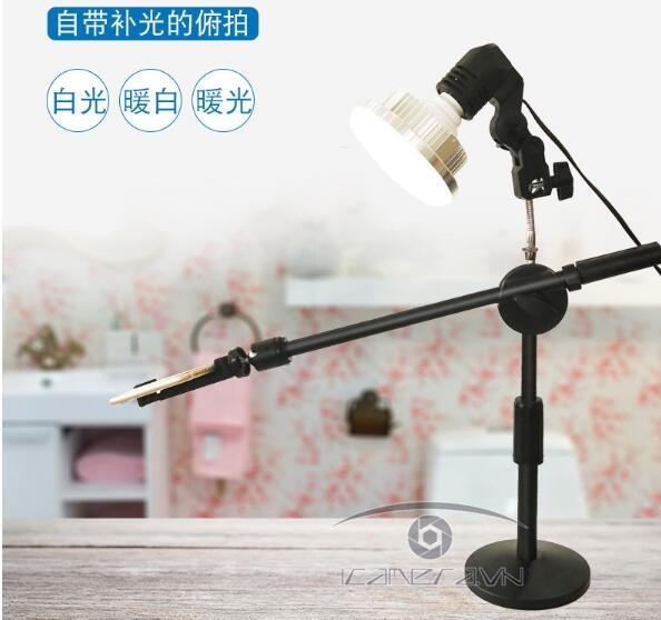 Bộ đèn led MK-65W quay chụp sản phẩm kèm giá đỡ điện thoại