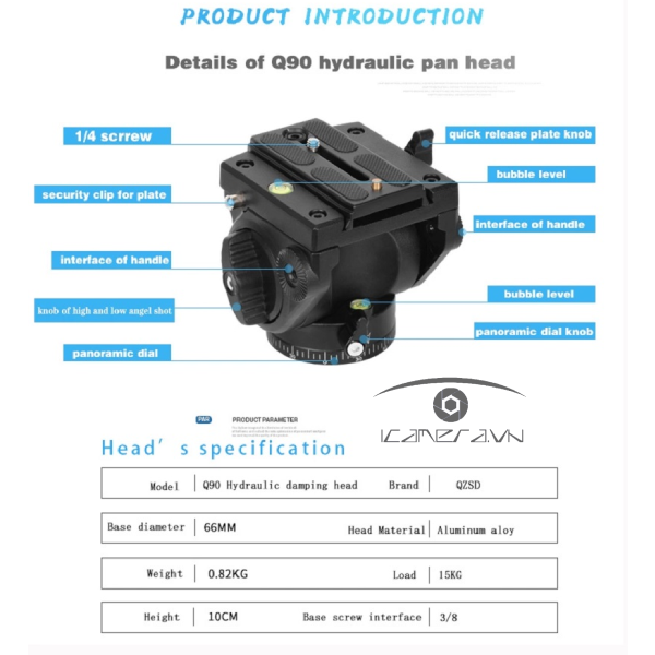 Chân Máy Quay Beike Q880A Chính Hãng
