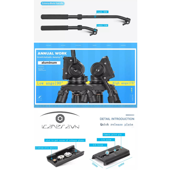 Chân Máy Quay Beike Q880A Chính Hãng