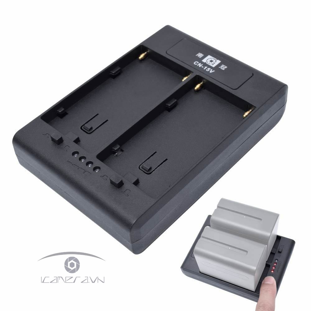 Adapter Nanguang CN-15V chuyển đổi pin NP-F series sang V-mount