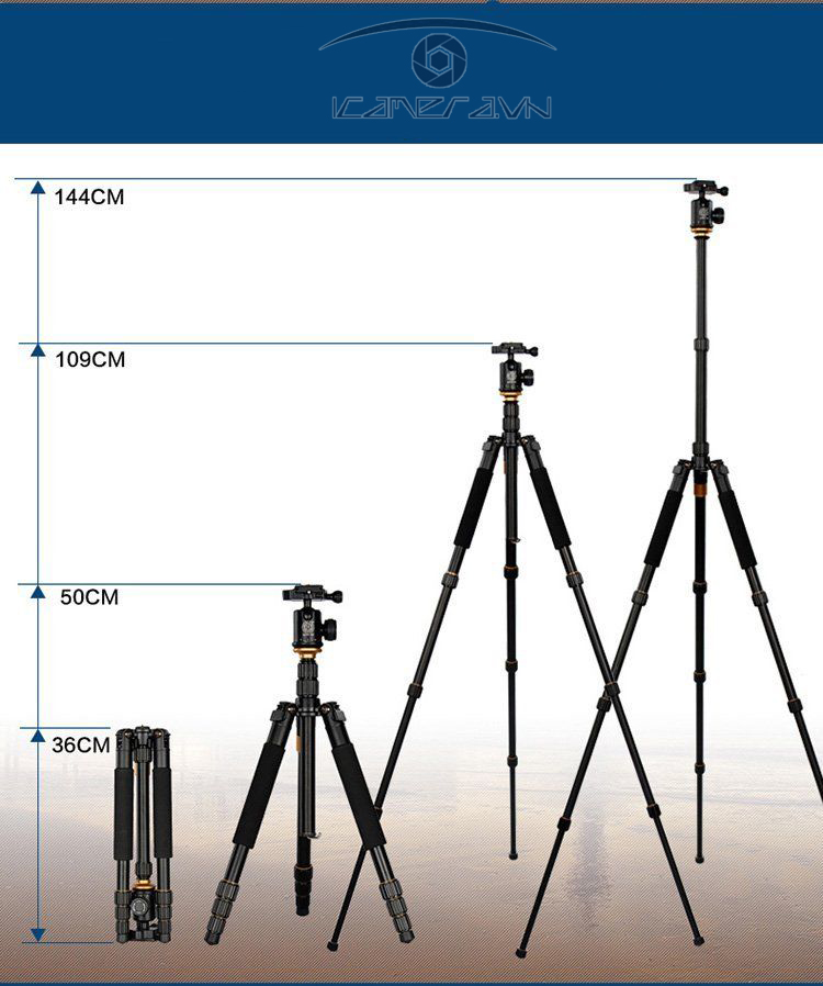 Chân máy ảnh Tripod Beike QZSD Q999S
