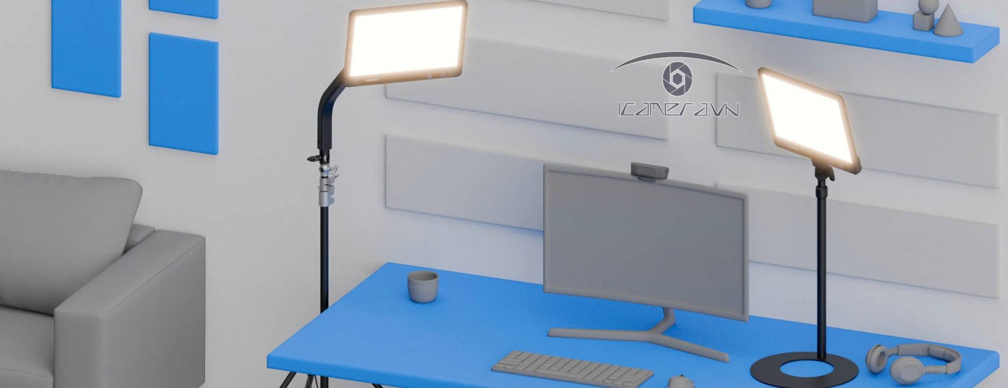 Đèn Led amaran Verge và khớp nối chân đèn