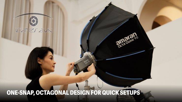 Softbox tản sáng amaran Octa Dome 90